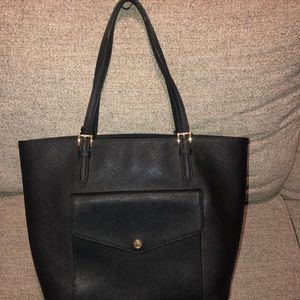 Michael kors Black Saffiano jet set tote